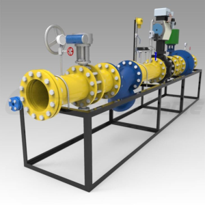 Système de distribution de combustible de brûleur - station de pompage et train de vannes de gaz et de mazout